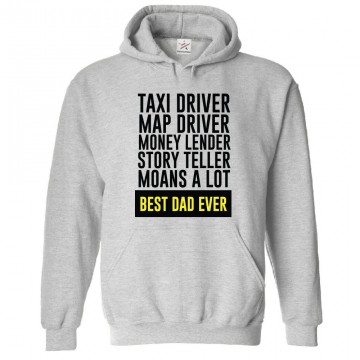 Best Dad Ever Classic Unisex Kids and Adults Pullover Dad Hoodie							 									 									